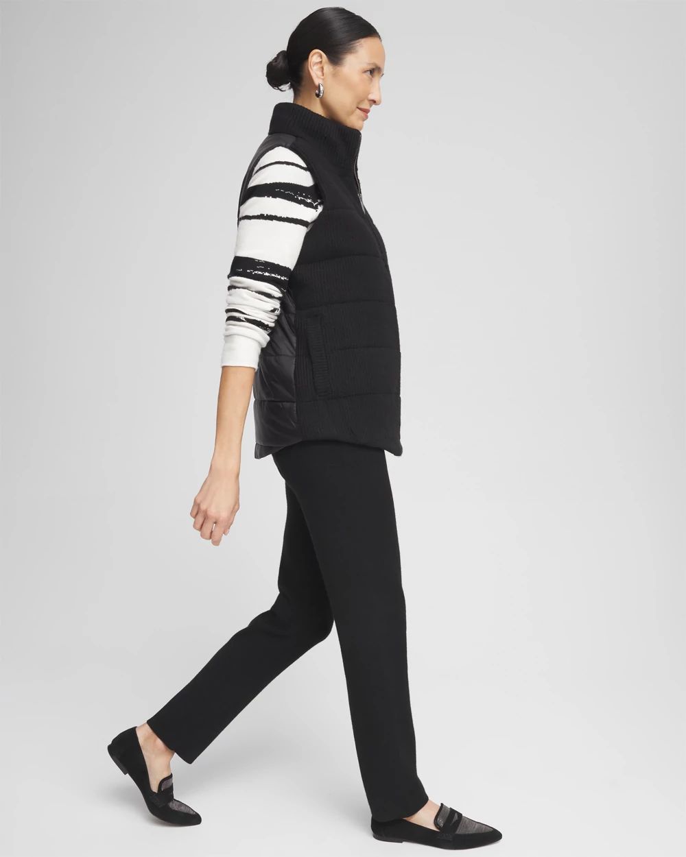 Zenergy® Luxe Ribbed-Knit Puffer Vest | Chico's Zenergy® Luxe Ribbed-Knit Puffer Vest | Chico's